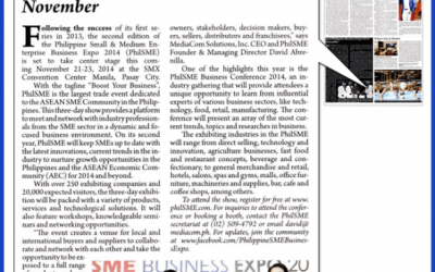 Expat Newspaper: 2nd Philippine Business Expo Set In November