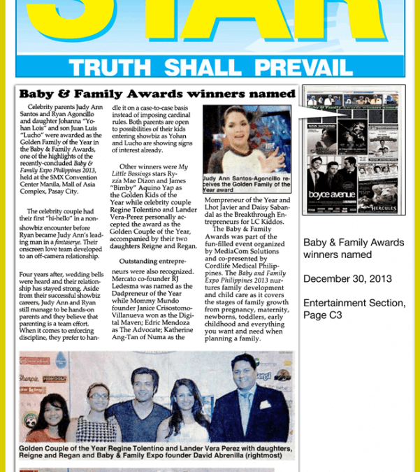 Philippine Star: Baby and Family Awards Winners Named
